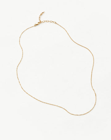 Fine Twisted Short Chain Necklace Necklaces Missoma 