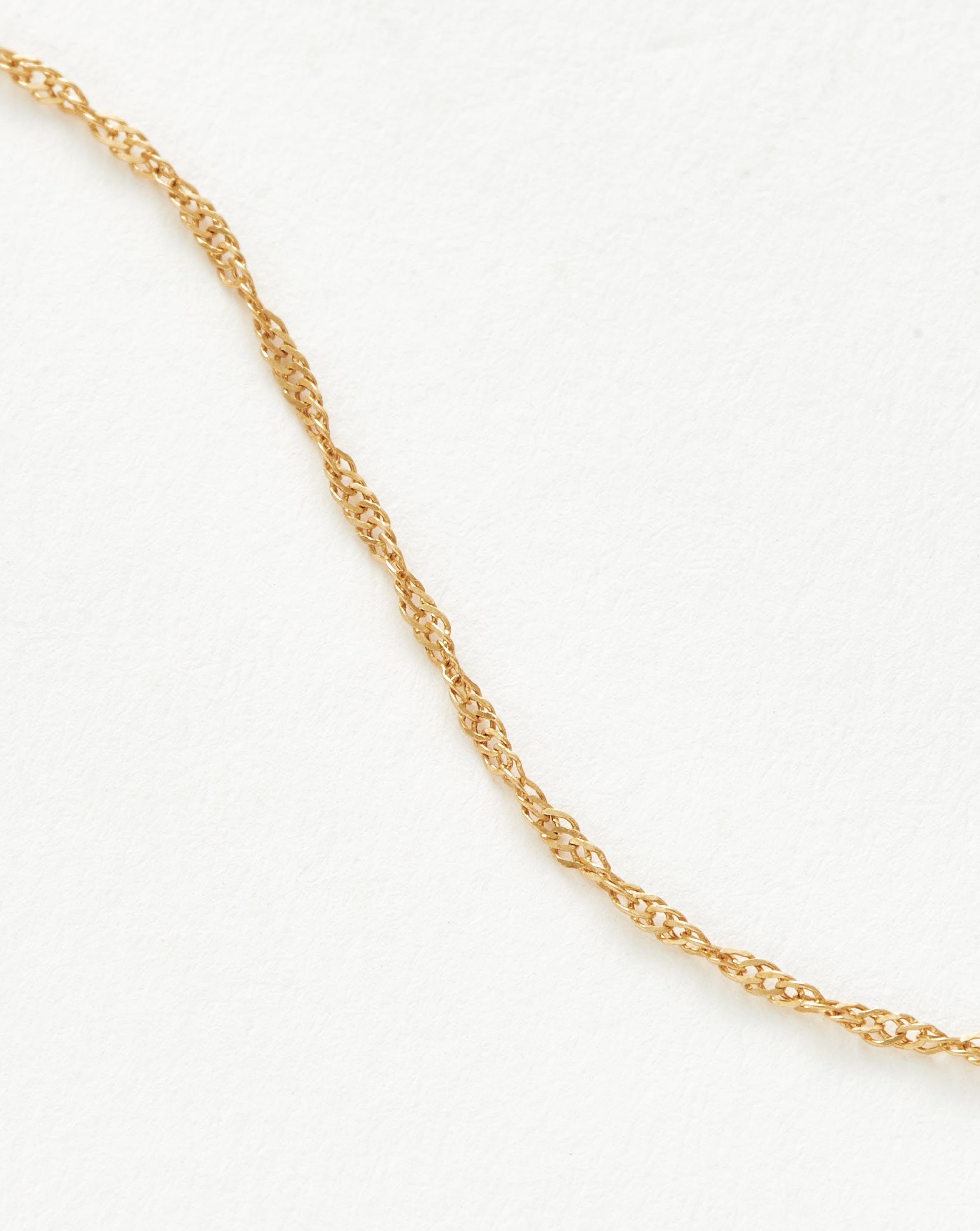 Fine Twisted Short Chain Necklace