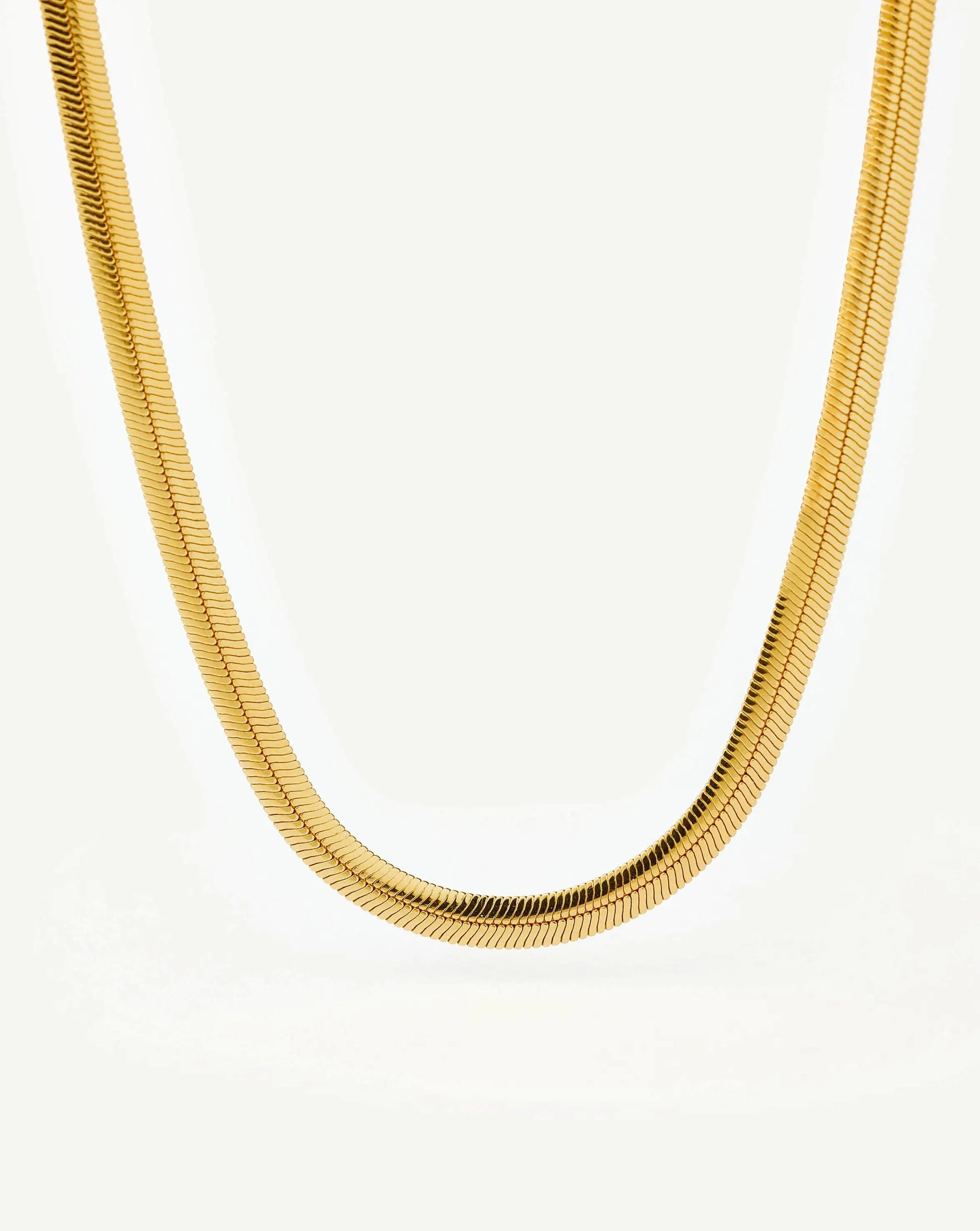 Flat Snake Chain Necklace Necklaces Missoma 