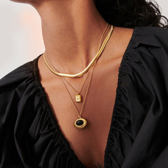 Flat Snake Chain Necklace Necklaces Missoma 