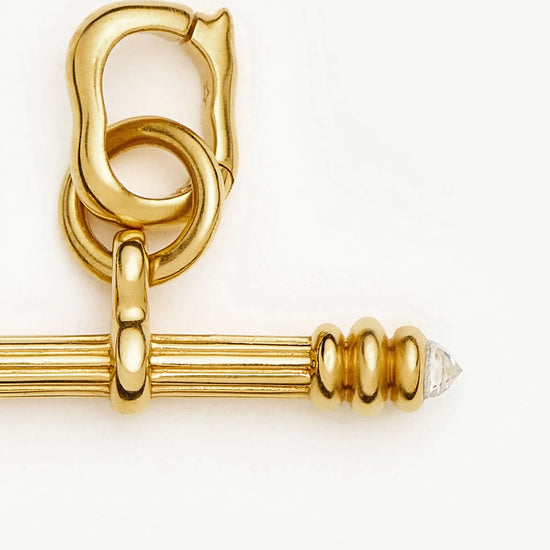 Harris Reed Crystal T-Bar Clip-On Charm | 18k Gold Plated/Crystal Quartz Charms & Pendants Missoma 