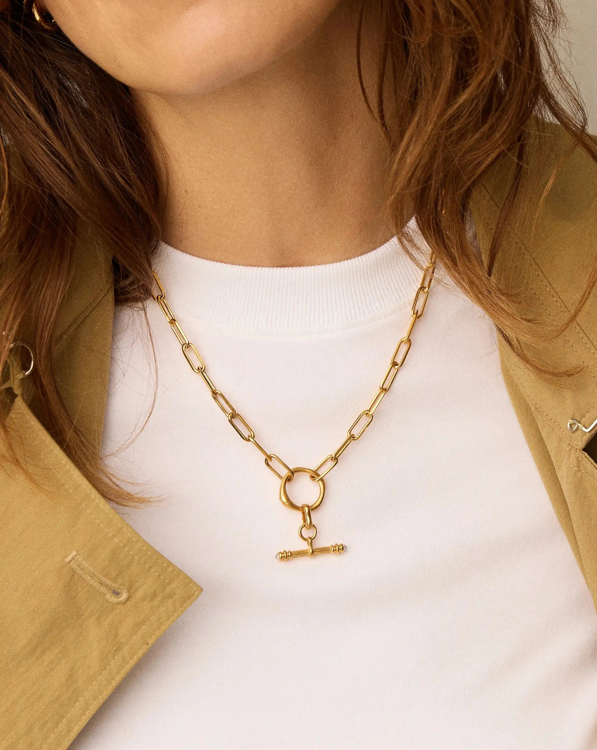 Harris Reed Crystal T-Bar Clip-On Charm | 18k Gold Plated/Crystal Quartz Charms & Pendants Missoma 