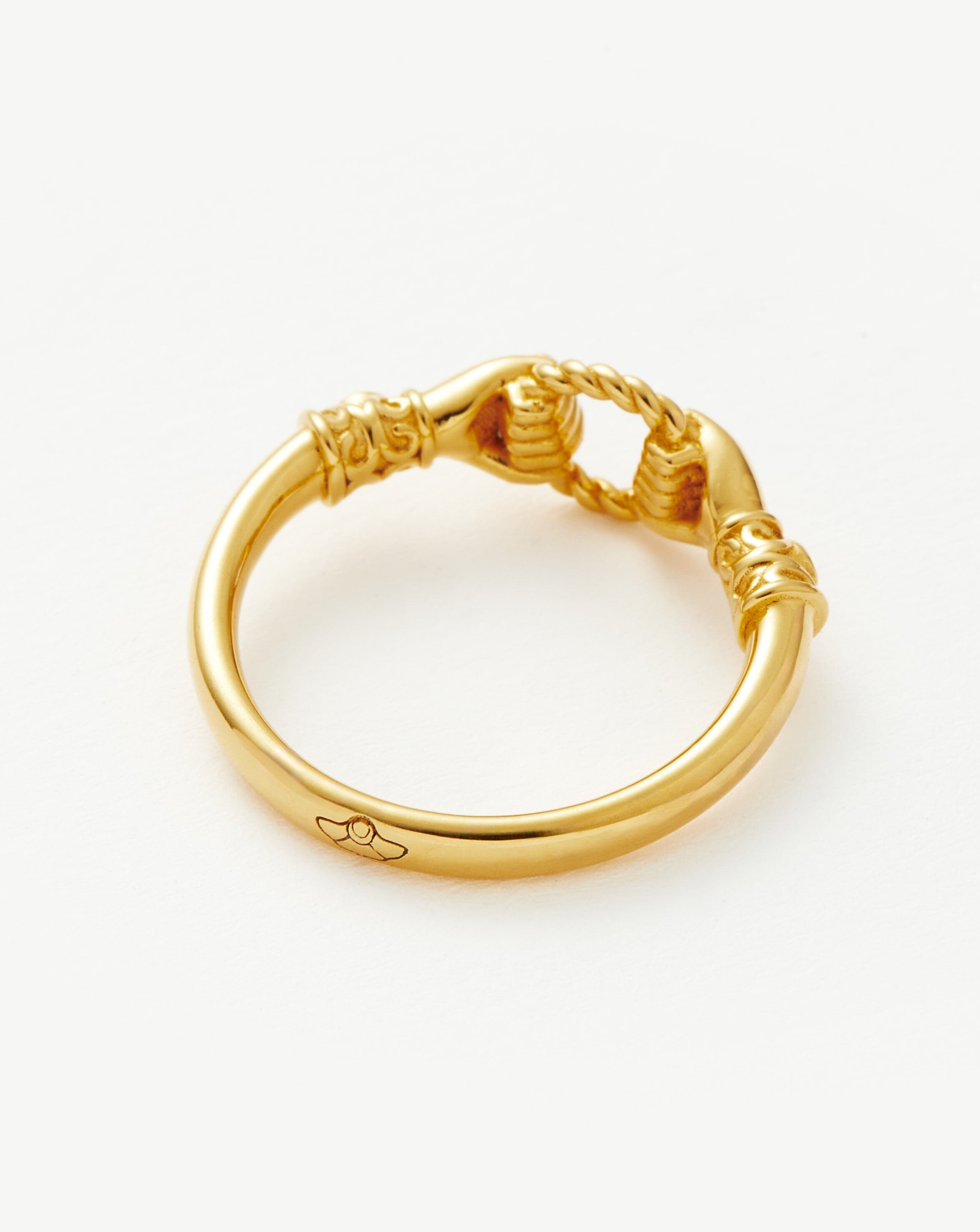 Harris Reed In Good Hands Stacking Ring | 18ct Gold Plated/Cubic Zirconia & Black Onyx Rings Missoma 