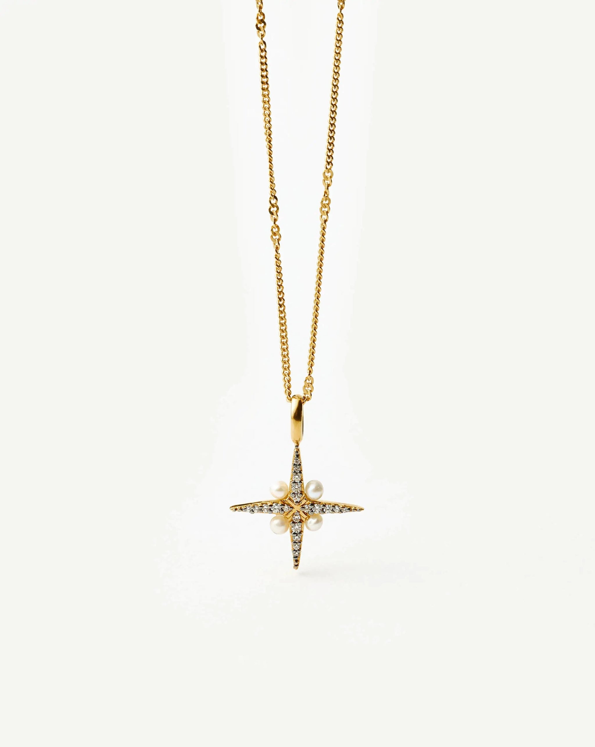 Harris Reed North Star Pearl Necklace | 18k Gold Vermeil/Pearl Necklaces Missoma 