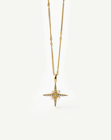 Harris Reed North Star Pearl Necklace | 18k Gold Vermeil/Pearl Necklaces Missoma 