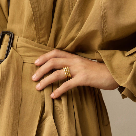 Harris Reed Self-Love Stacking Rings | 18k Gold Plated/Cubic Zirconia Rings Missoma 