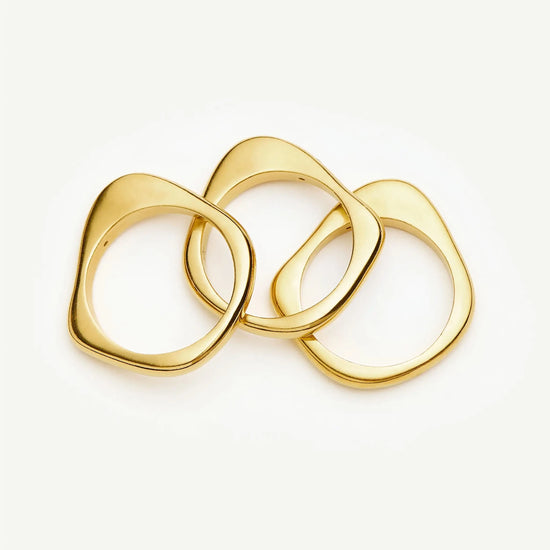 Harris Reed Self-Love Stacking Rings | 18k Gold Plated/Cubic Zirconia Rings Missoma 
