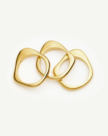 Harris Reed Self-Love Stacking Rings | 18k Gold Plated/Cubic Zirconia Rings Missoma 