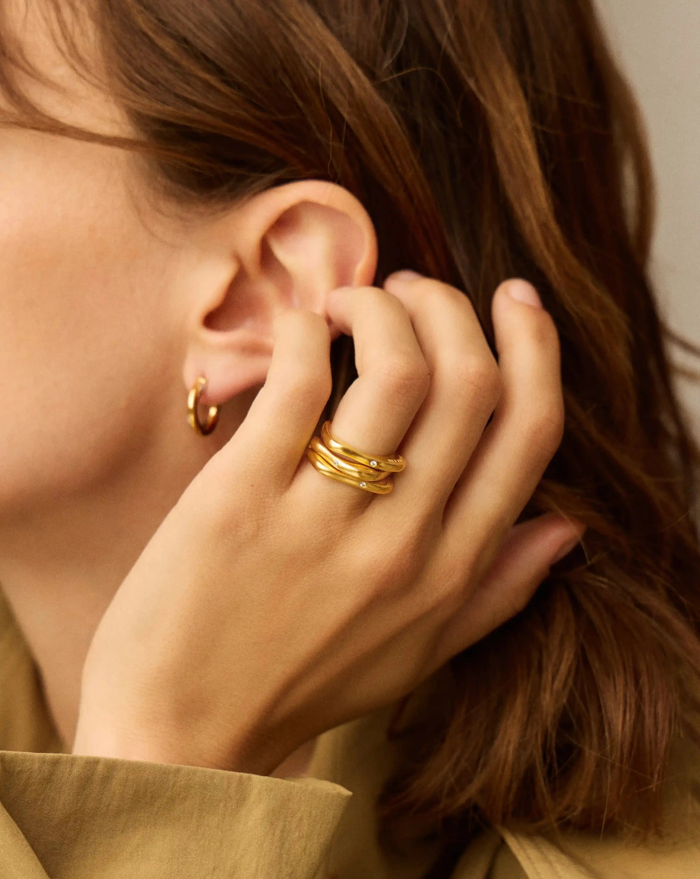 Harris Reed Self-Love Stacking Rings | 18k Gold Plated/Cubic Zirconia Rings Missoma 