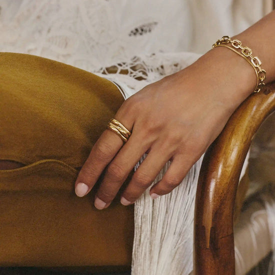 Harris Reed Self-Love Stacking Rings | 18k Gold Plated/Cubic Zirconia Rings Missoma 
