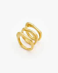 Harris Reed Self-Love Stacking Rings | 18k Gold Plated/Cubic Zirconia Rings Missoma 