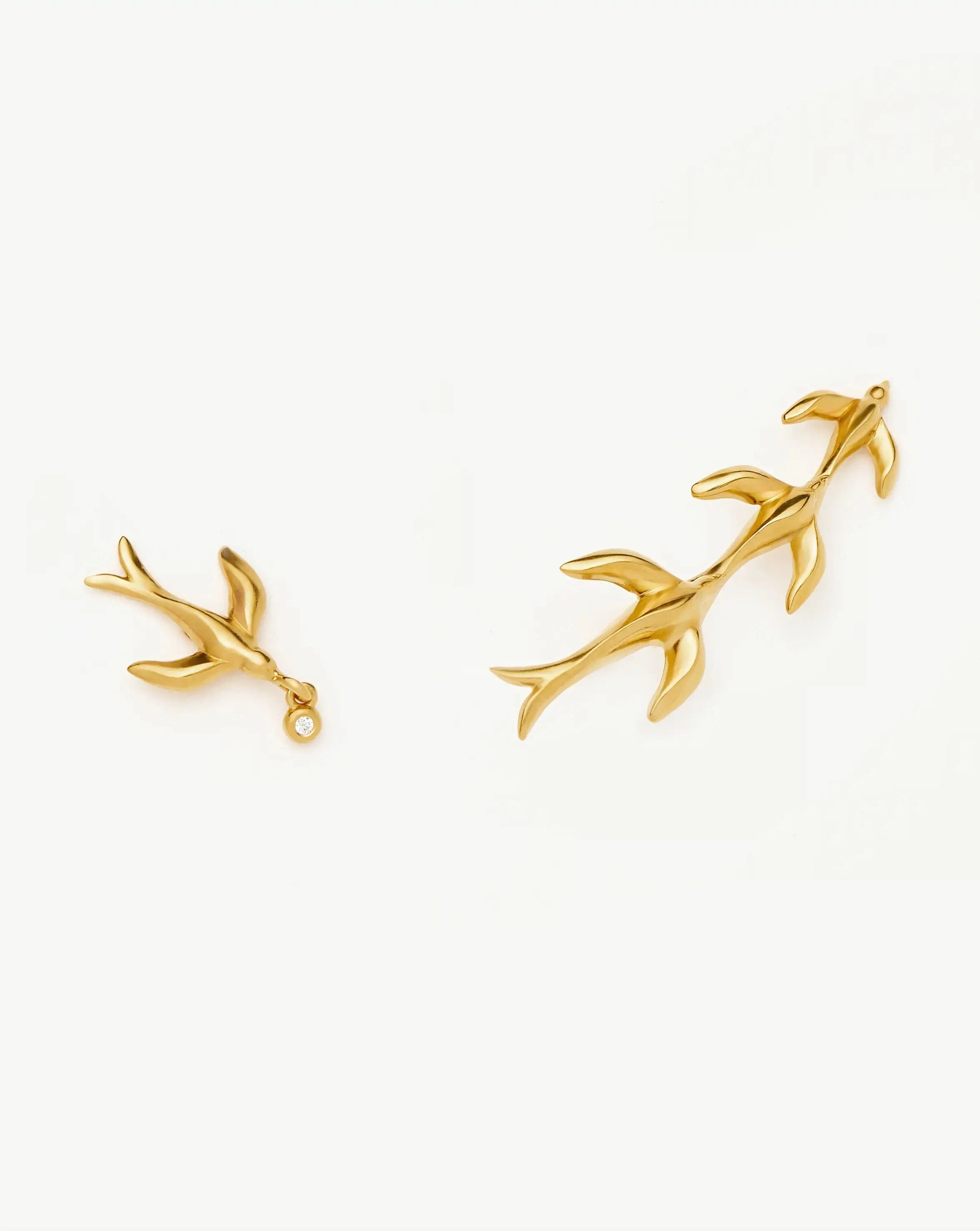 Harris Reed Taking Flight Ear Climbers | 18k Gold Plated/Cubic Zirconia Earrings Missoma 