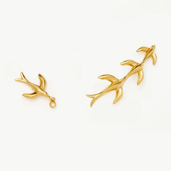 Harris Reed Taking Flight Ear Climbers | 18k Gold Plated/Cubic Zirconia Earrings Missoma 