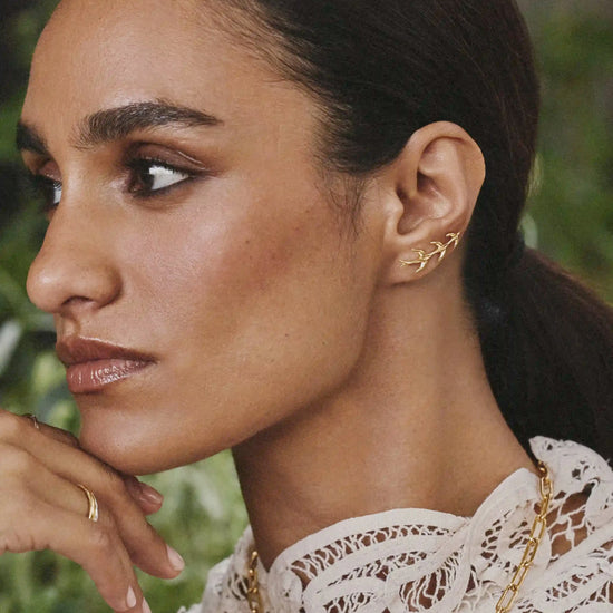 Harris Reed Taking Flight Ear Climbers | 18k Gold Plated/Cubic Zirconia Earrings Missoma 
