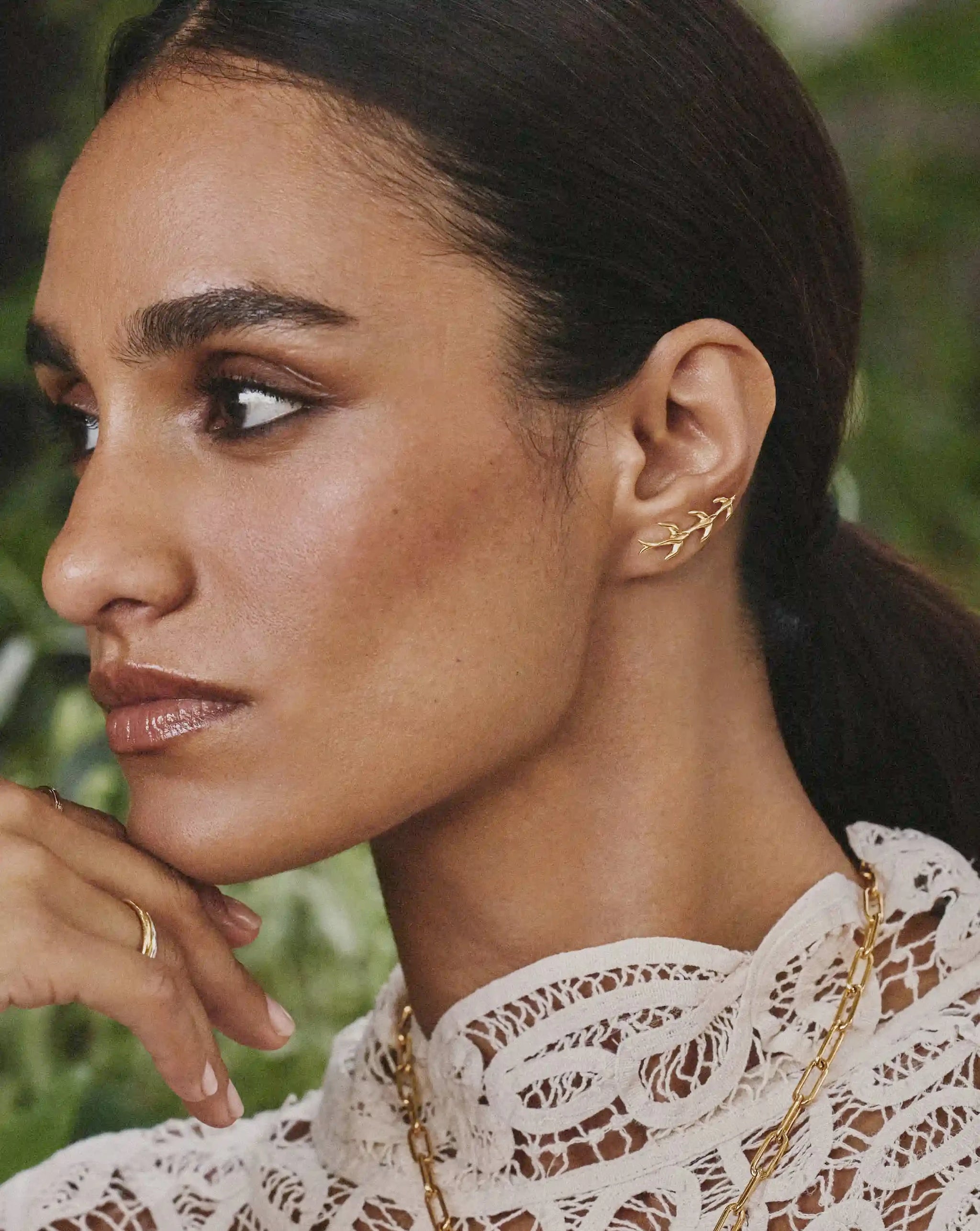 Harris Reed Taking Flight Ear Climbers | 18k Gold Plated/Cubic Zirconia Earrings Missoma 