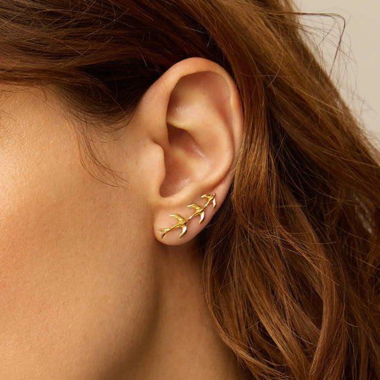Harris Reed Taking Flight Ear Climbers | 18k Gold Plated/Cubic Zirconia Earrings Missoma 