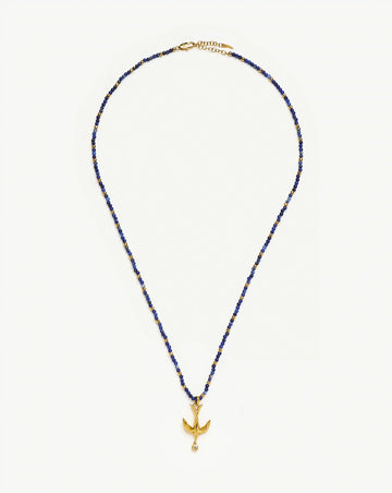 Harris Reed Taking Flight Keepsake Necklace | 18k Gold Plated/Blue Sodalite Necklaces Missoma 