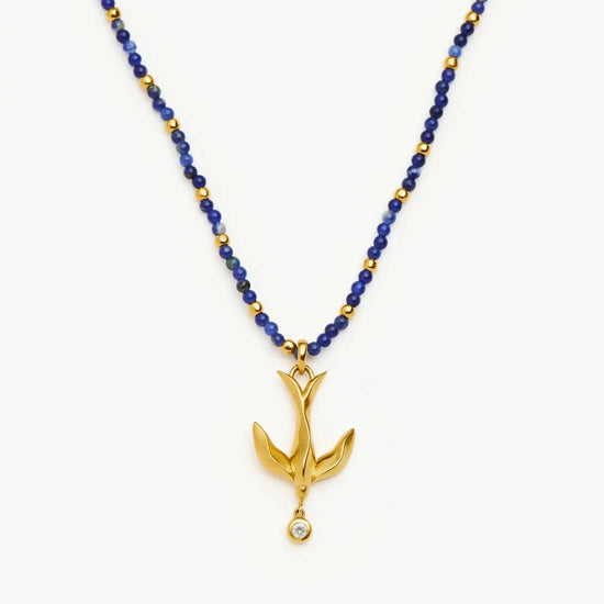 Harris Reed Taking Flight Keepsake Necklace | 18k Gold Plated/Blue Sodalite Necklaces Missoma 