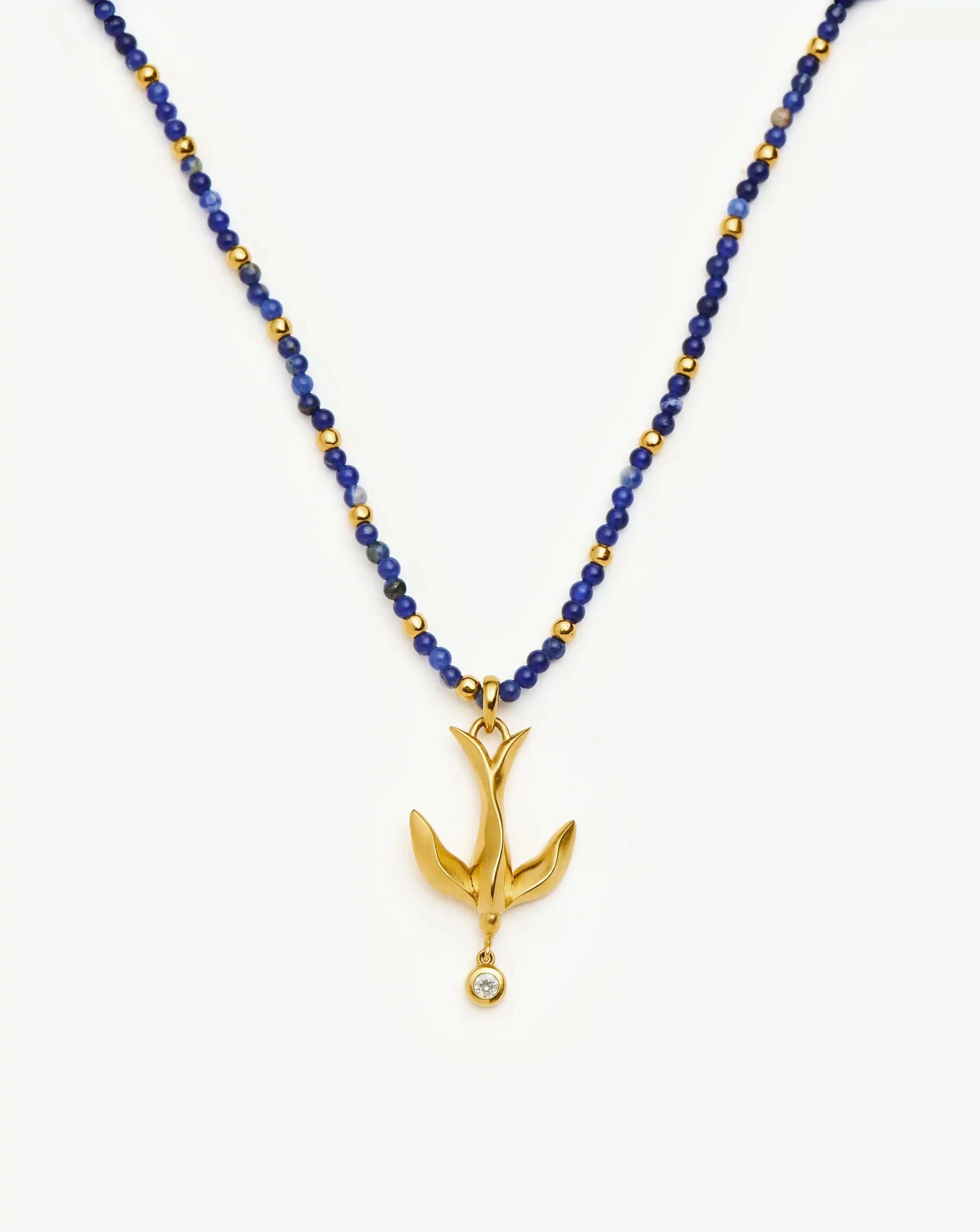 Harris Reed Taking Flight Keepsake Necklace | 18k Gold Plated/Blue Sodalite Necklaces Missoma 