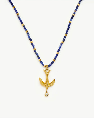 Harris Reed Taking Flight Keepsake Necklace | 18k Gold Plated/Blue Sodalite Necklaces Missoma 