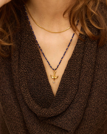 Harris Reed Taking Flight Keepsake Necklace | 18k Gold Plated/Blue Sodalite Necklaces Missoma 