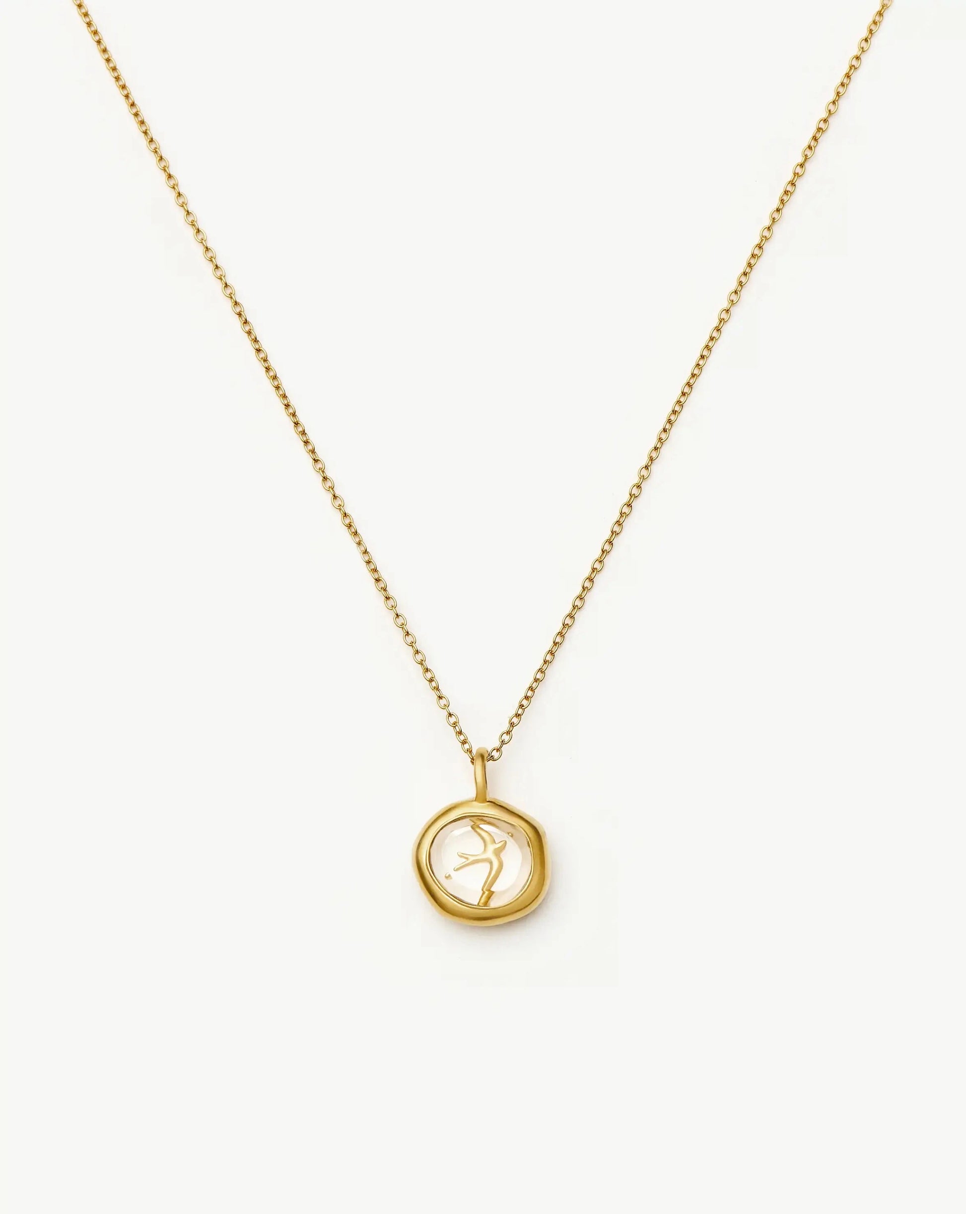 Harris Reed Taking Flight Mini Pendant Necklace | 18k Gold Plated/Crystal Quartz, Cubic Zirconia Necklaces Missoma 