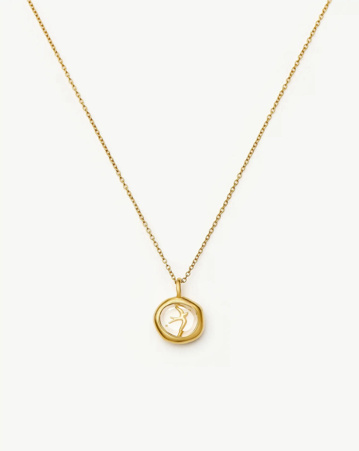 Harris Reed Taking Flight Mini Pendant Necklace | 18k Gold Plated/Crystal Quartz, Cubic Zirconia Necklaces Missoma 