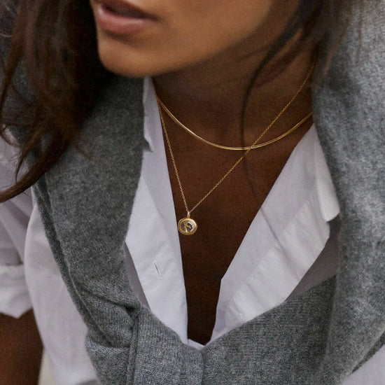 Harris Reed Taking Flight Mini Pendant Necklace | 18k Gold Plated/Crystal Quartz, Cubic Zirconia Necklaces Missoma 