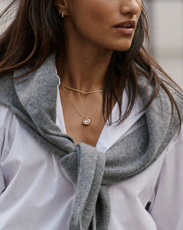 Harris Reed Taking Flight Mini Pendant Necklace | 18k Gold Plated/Crystal Quartz, Cubic Zirconia Necklaces Missoma 