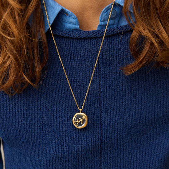 Harris Reed Taking Flight Pendant | 18k Gold Plated/Crystal Quartz,Cubic Zirconia Charms & Pendants Missoma 