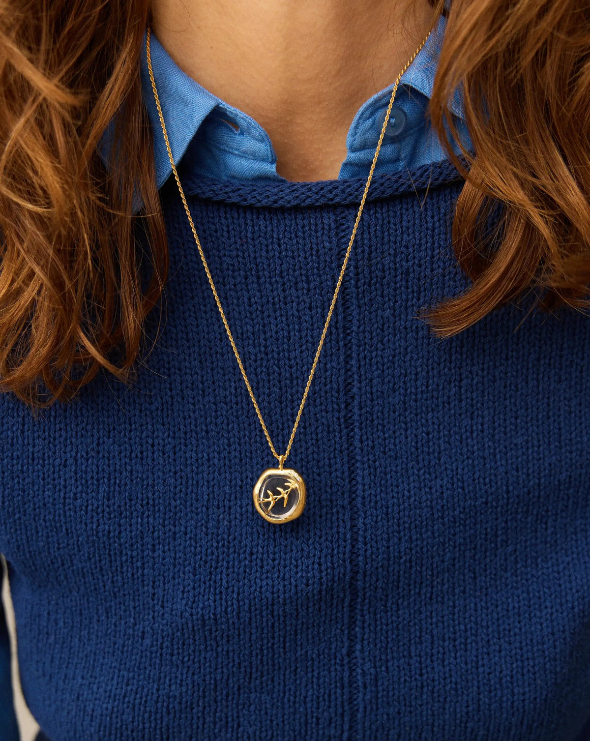 Harris Reed Taking Flight Pendant | 18k Gold Plated/Crystal Quartz,Cubic Zirconia Charms & Pendants Missoma 