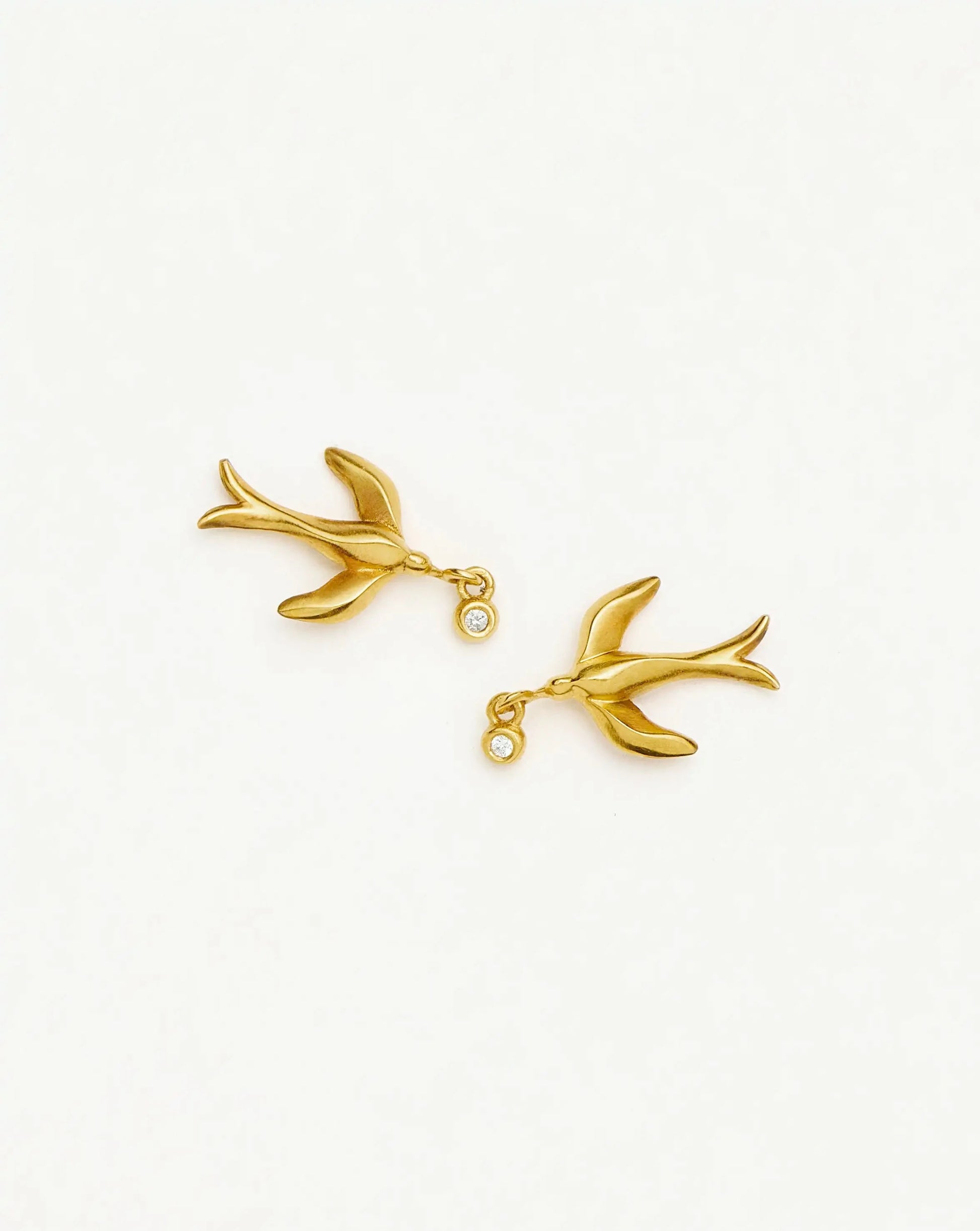 Harris Reed Taking Flight Stud Earrings | 18k Gold Plated/Cubic Zirconia Earrings Missoma 