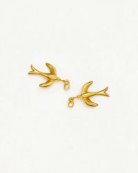 Harris Reed Taking Flight Stud Earrings | 18k Gold Plated/Cubic Zirconia Earrings Missoma 