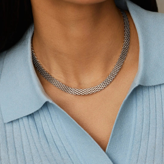 Heirloom Chain Choker Necklace | Platinum Plated Necklaces Missoma 