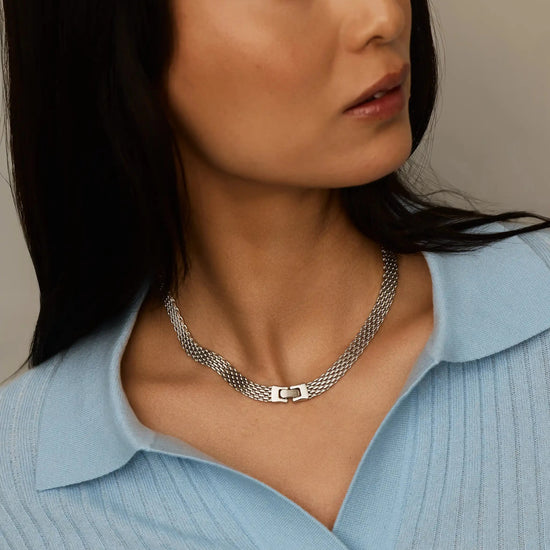 Heirloom Chain Choker Necklace | Platinum Plated Necklaces Missoma 