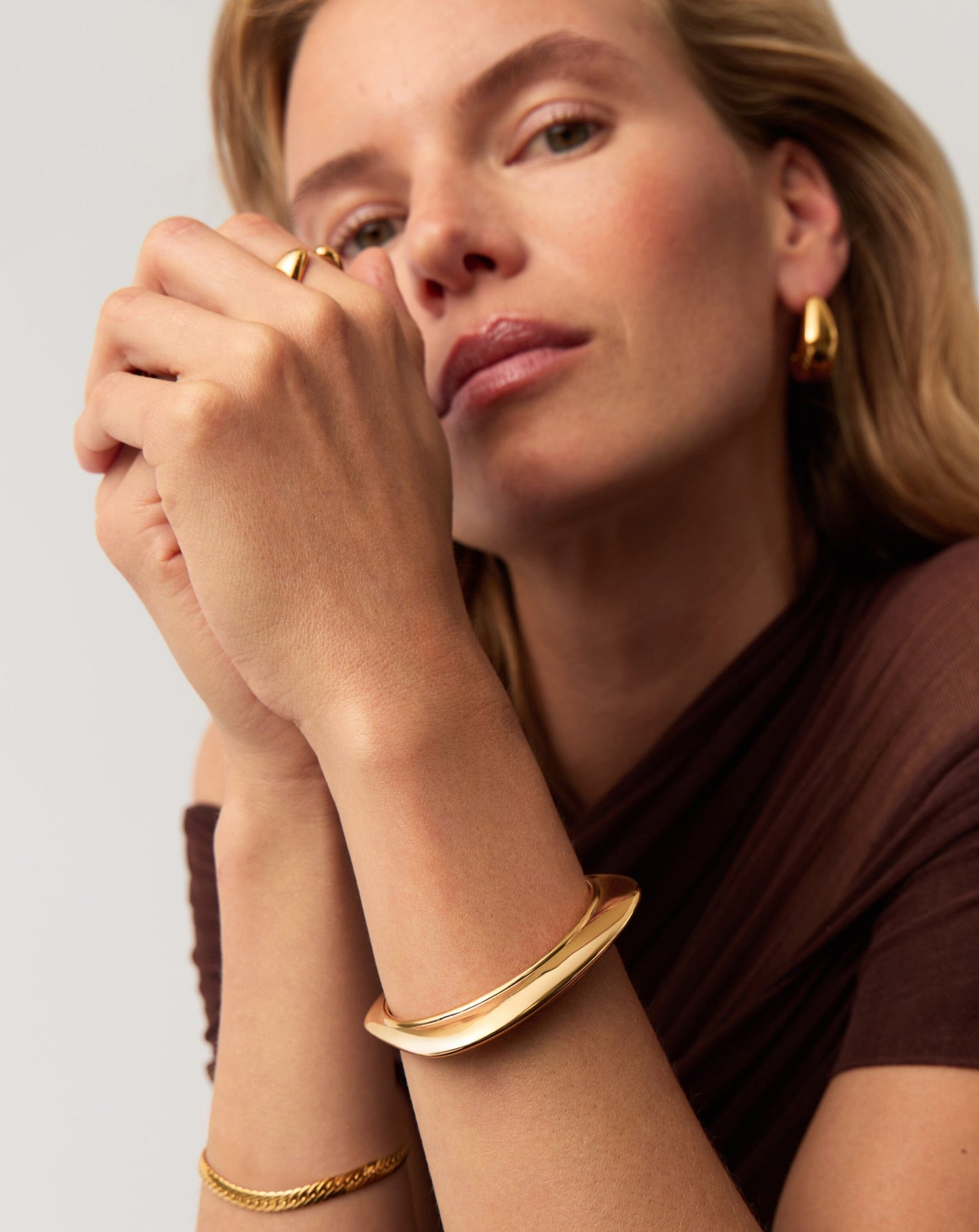 Hera Dome Statement Cuff Bracelet | 18k Gold Plated Bracelets Missoma 