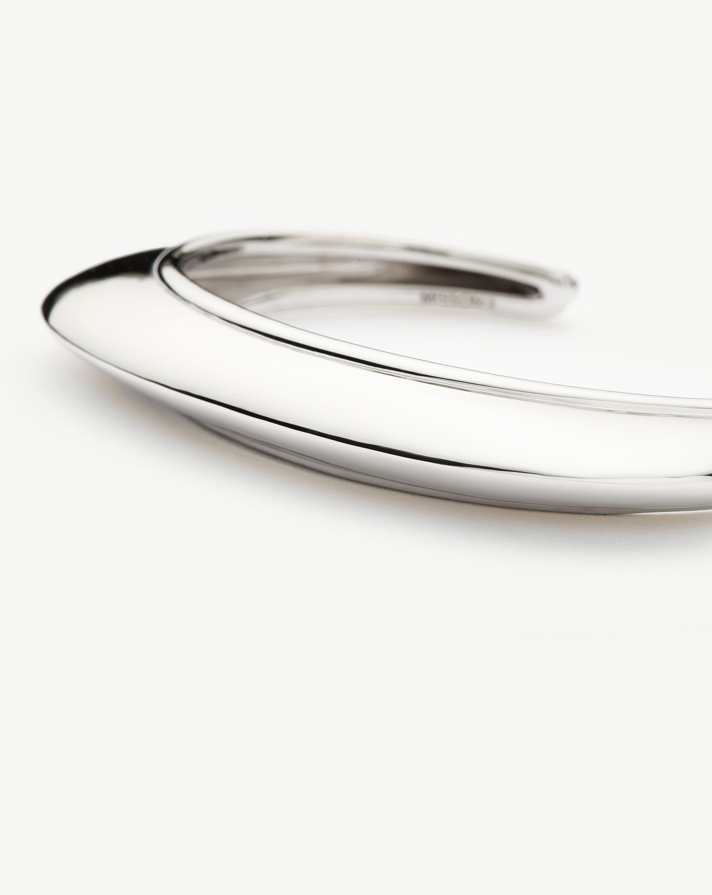 Hera Dome Statement Cuff Bracelet | Silver Plated Bracelets Missoma 