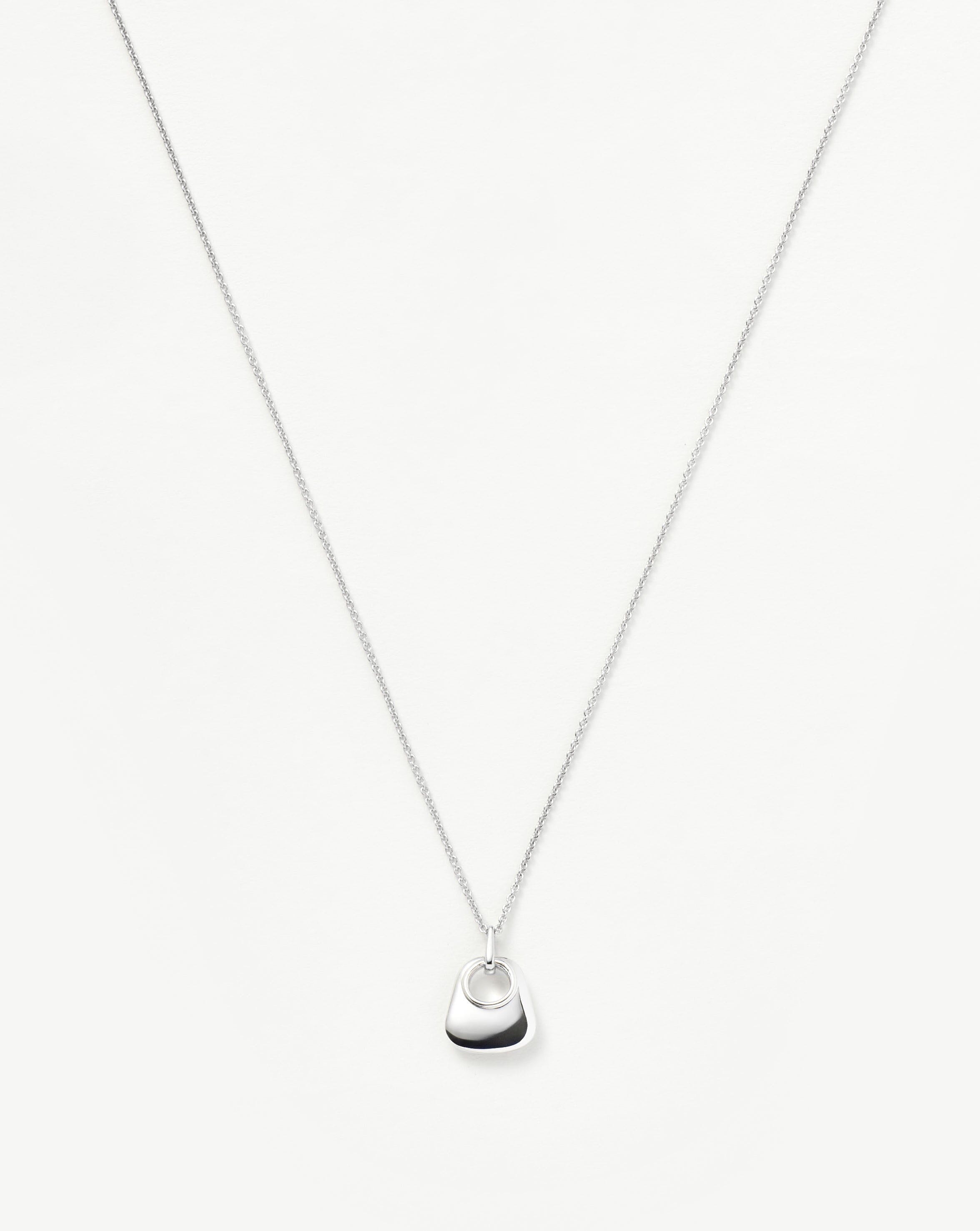 Hera Ridge Mini Pendant Necklace | Silver Plated Necklaces Missoma 