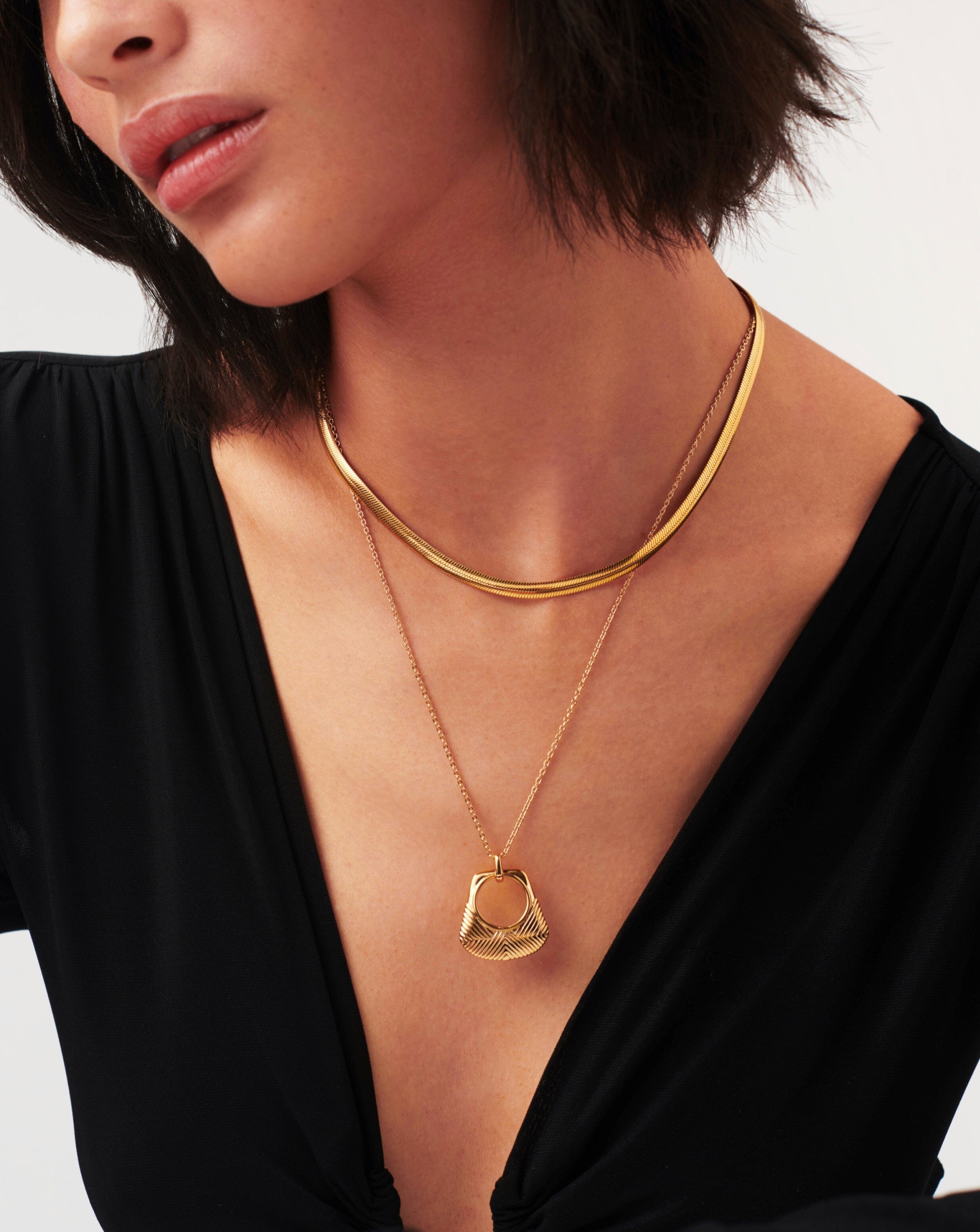 Hera Ridge Pendant Necklace | 18ct Gold Plated Vermeil Necklaces Missoma 