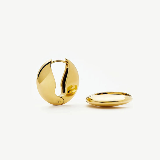 Hinged Small Hoop Earrings | 18k Gold Plated Earrings Missoma 