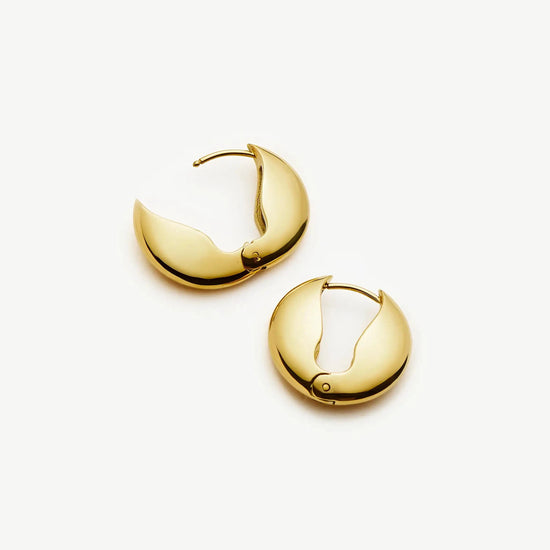 Hinged Small Hoop Earrings | 18k Gold Plated Earrings Missoma 