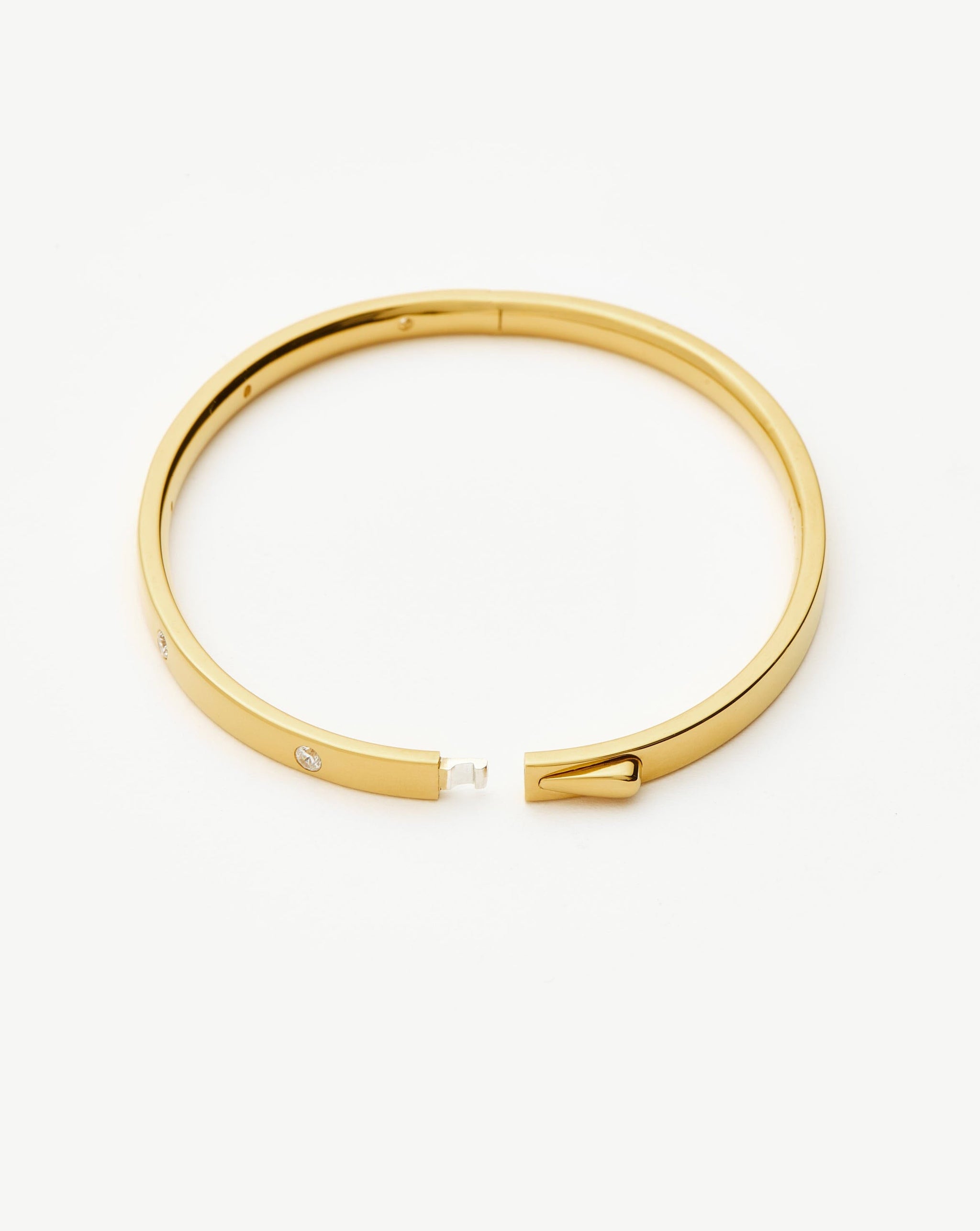 Interstellar Hinged Bangle | 18k Gold Vermeil/Cubic Zirconia Bracelets Missoma 
