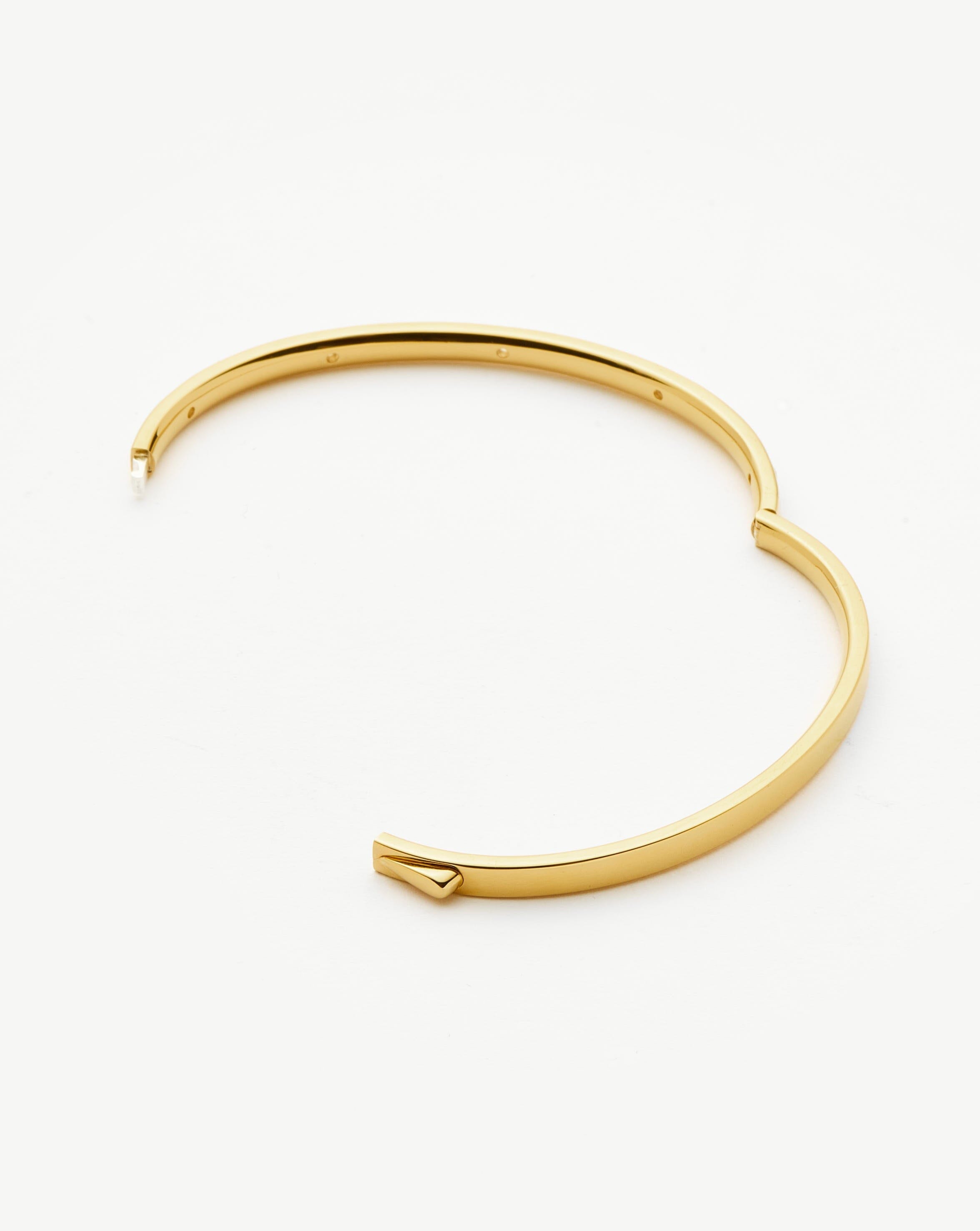 Interstellar Hinged Bangle | 18k Gold Vermeil/Cubic Zirconia Bracelets Missoma 