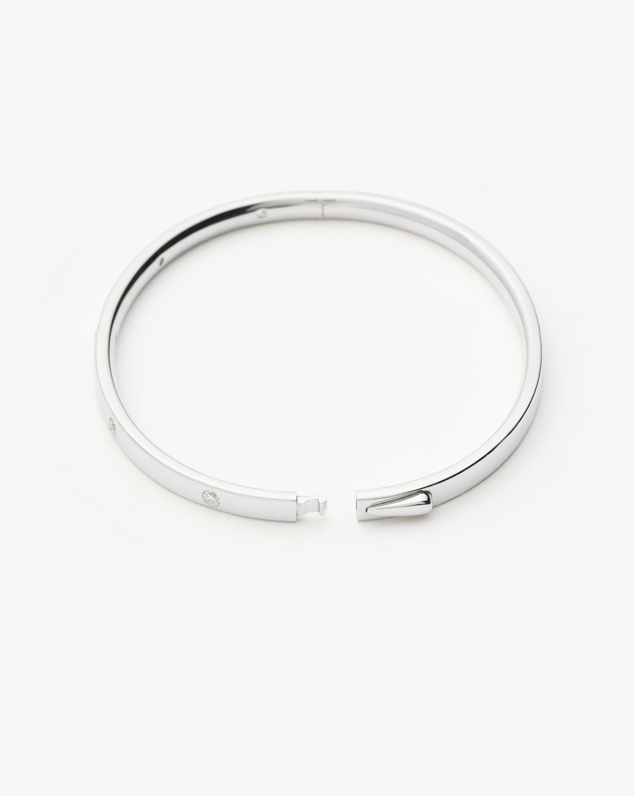 Interstellar Hinged Bangle | Sterling Silver/Cubic Zirconia Bracelets Missoma 