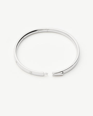 Interstellar Hinged Bangle | Sterling Silver/Cubic Zirconia Bracelets Missoma 