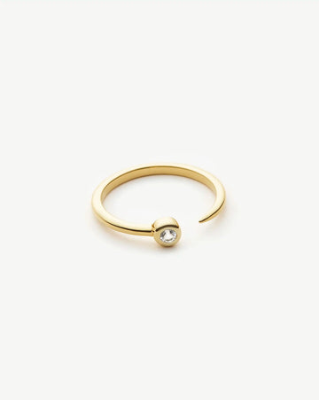 Interstellar Ring | 18k Gold Vermeil/Cubic Zirconia Rings Missoma 