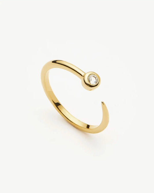 Interstellar Ring | 18k Gold Vermeil/Cubic Zirconia Rings Missoma 