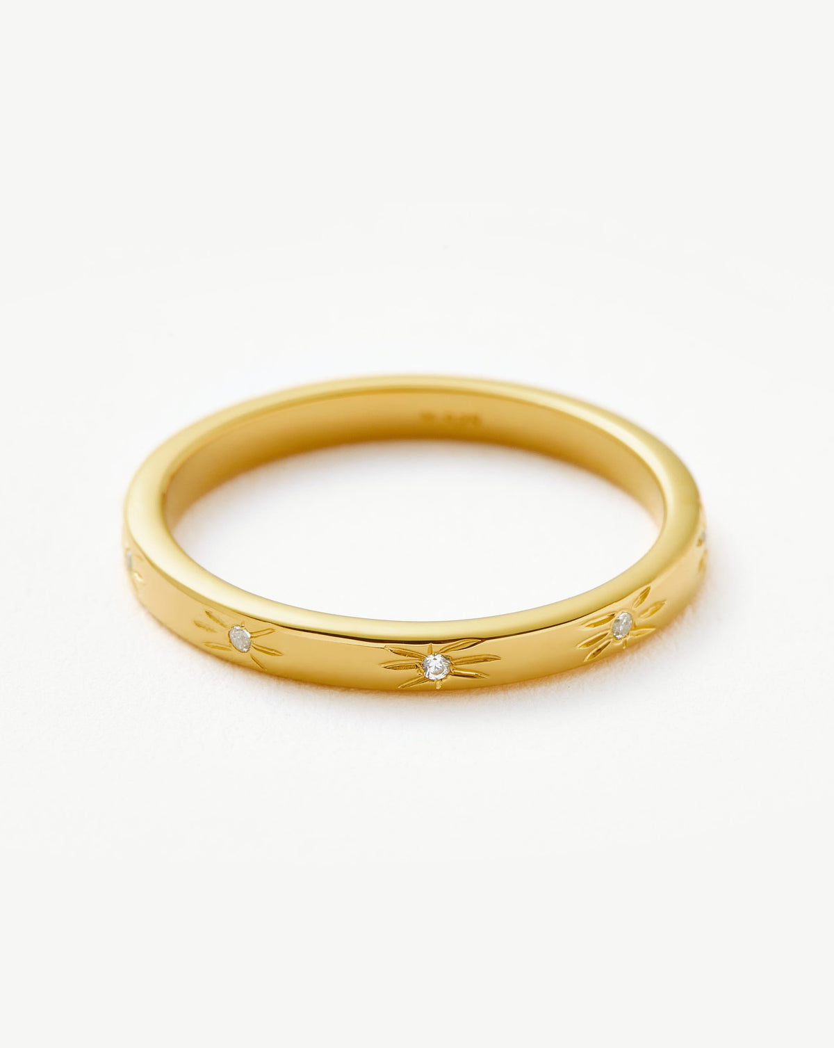 Interstellar Star Studded Stacking Ring - 18k Gold Vermeil | Missoma US