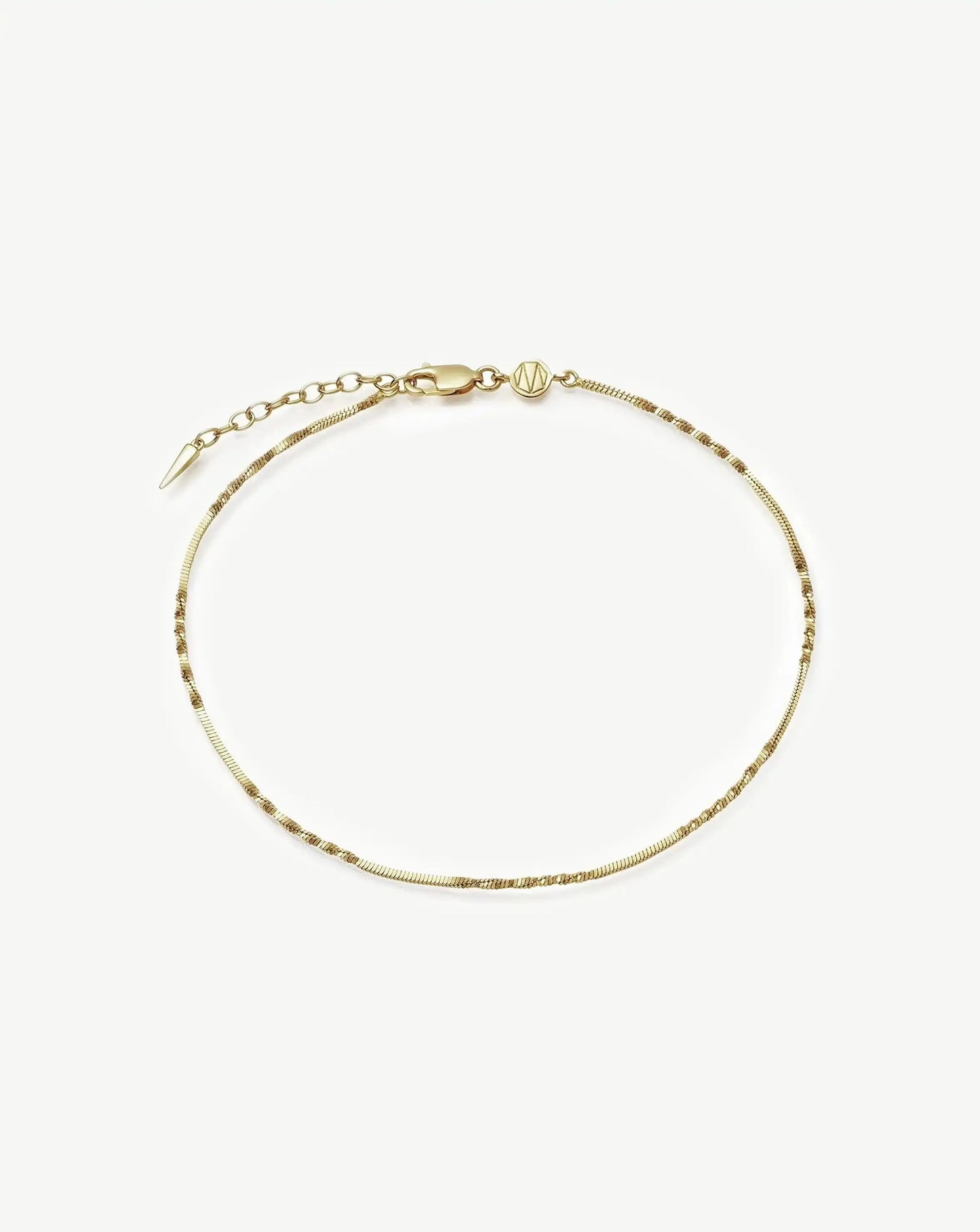 Isa Twisted Chain Anklet Anklets Missoma 