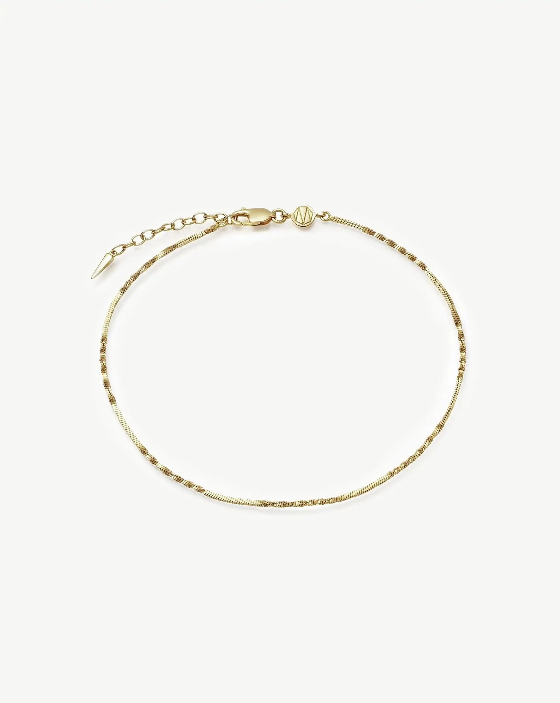 Isa Twisted Chain Anklet Anklets Missoma 